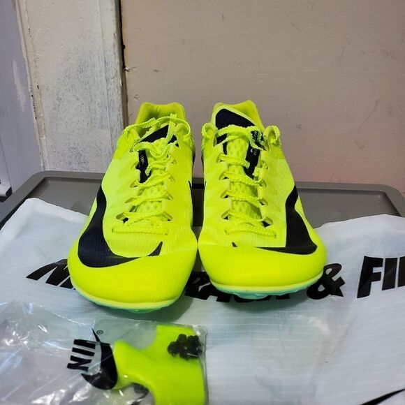 Nike Zoom Rival Sprint Mens Sz 7 Volt Black Track & Field Spikes DC8753-700 - Picture 4 of 10